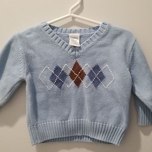 Argyle sweater size 6 to 12